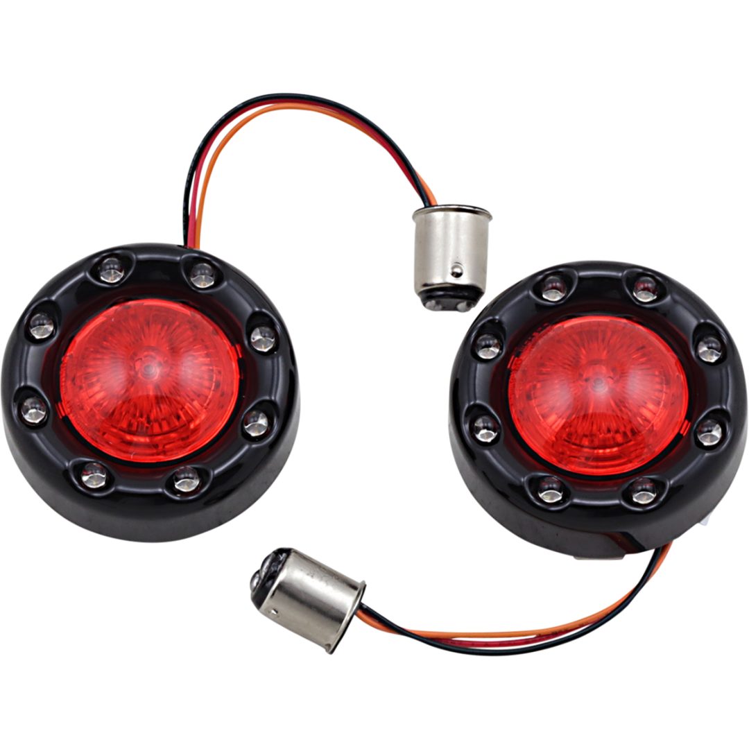 Blinkers Signal Bllt 1157 Svart/Röd CUSTOM DYNAMICS Blinkers