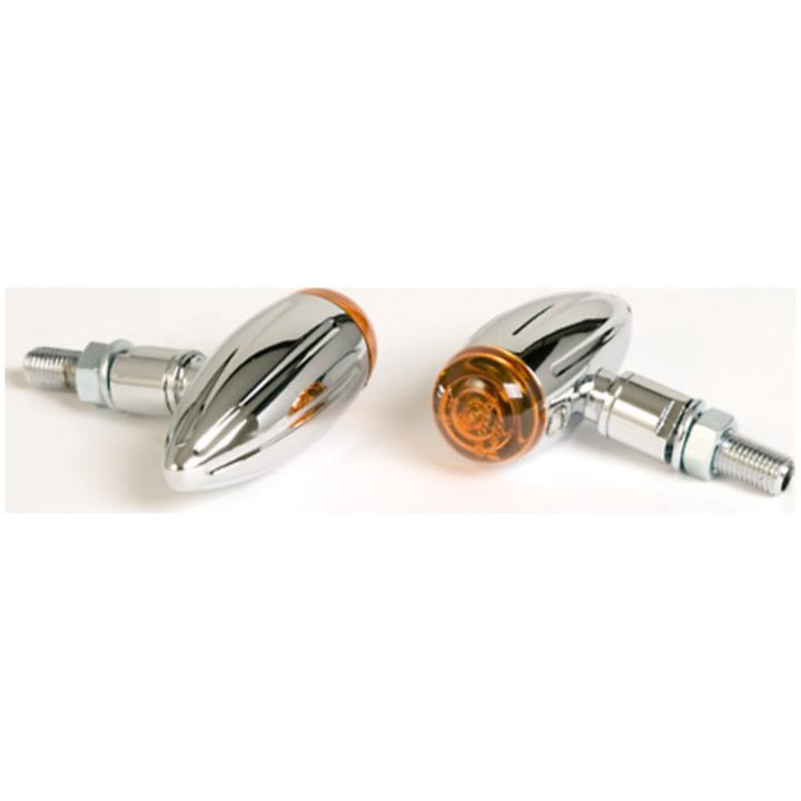Blinkers smart Micro-Bullet Krom/Orange Glödlamps E-märkt HIGHSIDER – bild 5
