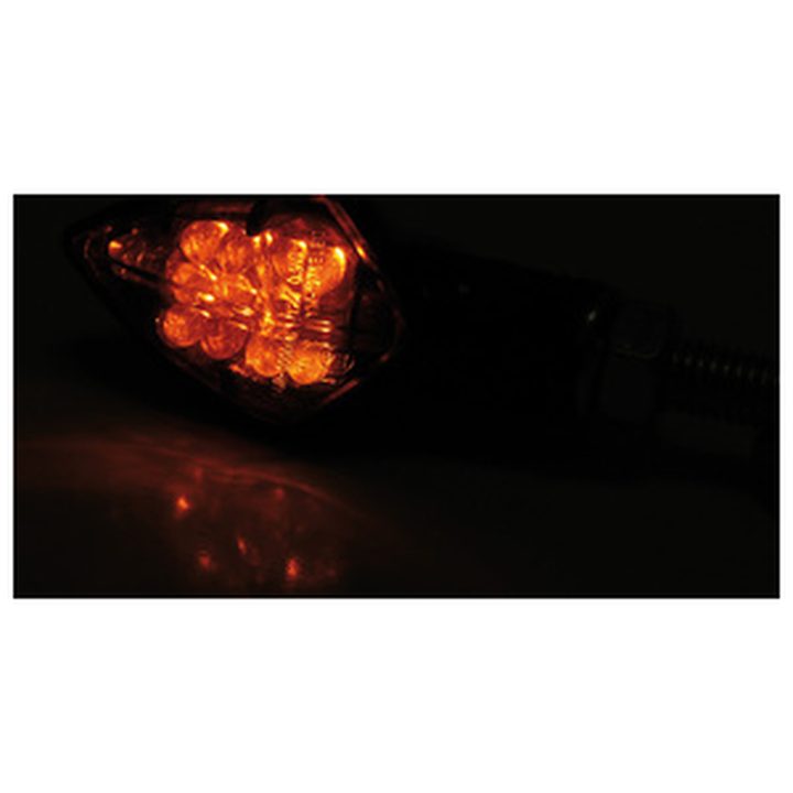 Blinkers Smart Rock LED Kolfiber Rökt E-märkt HIGHSIDER – bild 3