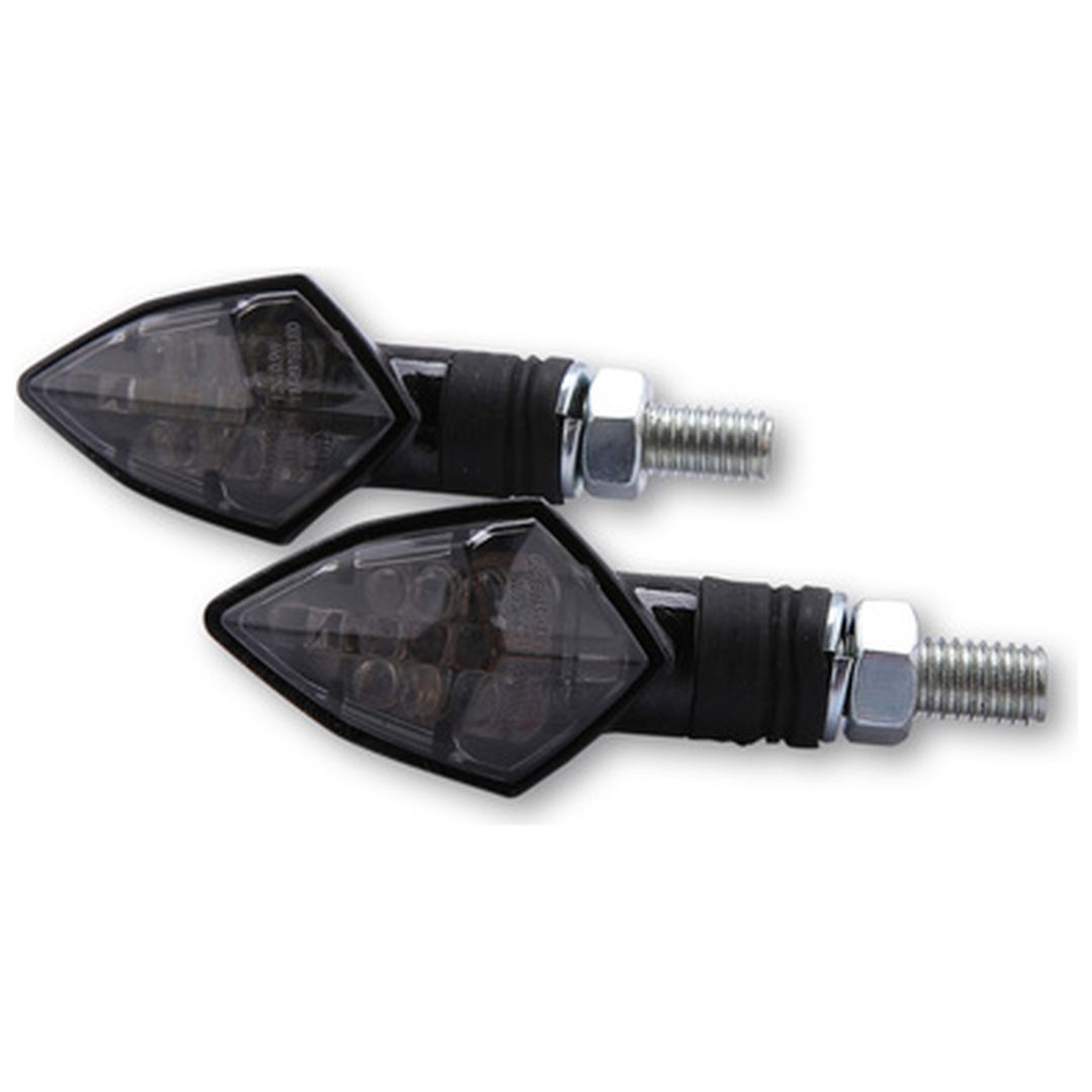 Blinkers Smart Rock LED Kolfiber Rökt E-märkt HIGHSIDER