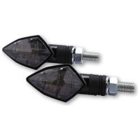 Blinkers Smart Rock LED Kolfiber Rökt E-märkt HIGHSIDER