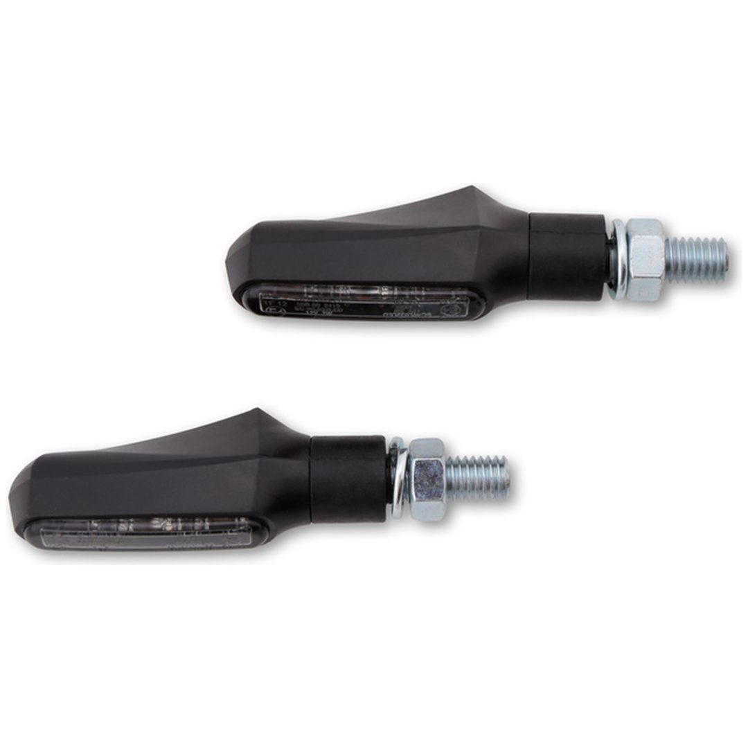 Blinkers Smart Shorty-Fin LED Svart/Rökt HIGHSIDER