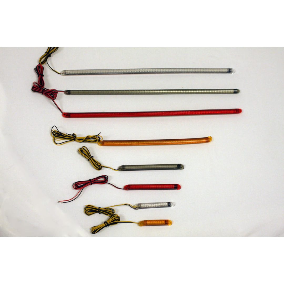Blinkers Smoke/Röd Light Truflex 75red/Smk CUSTOM DYNAMICS LIGHT TRUFLEX 75RED/SMK