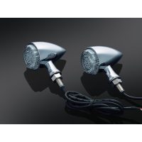 Blinkers Torpedo Lights Krom/Röd/Transparent KURYAKYN