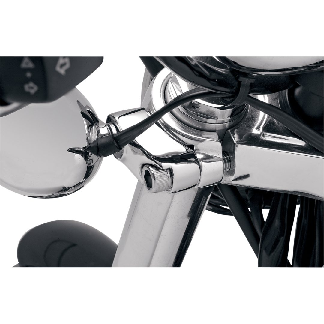 Blinkersfäste Kort För 39mm/49mm Gafflar Krom DRAG SPECIALTIES MOUNT T/S 39/49MM – bild 2