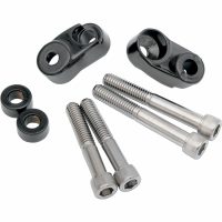 Blinkersfäste Kort För 39mm/49mm Gafflar Svart DRAG SPECIALTIES