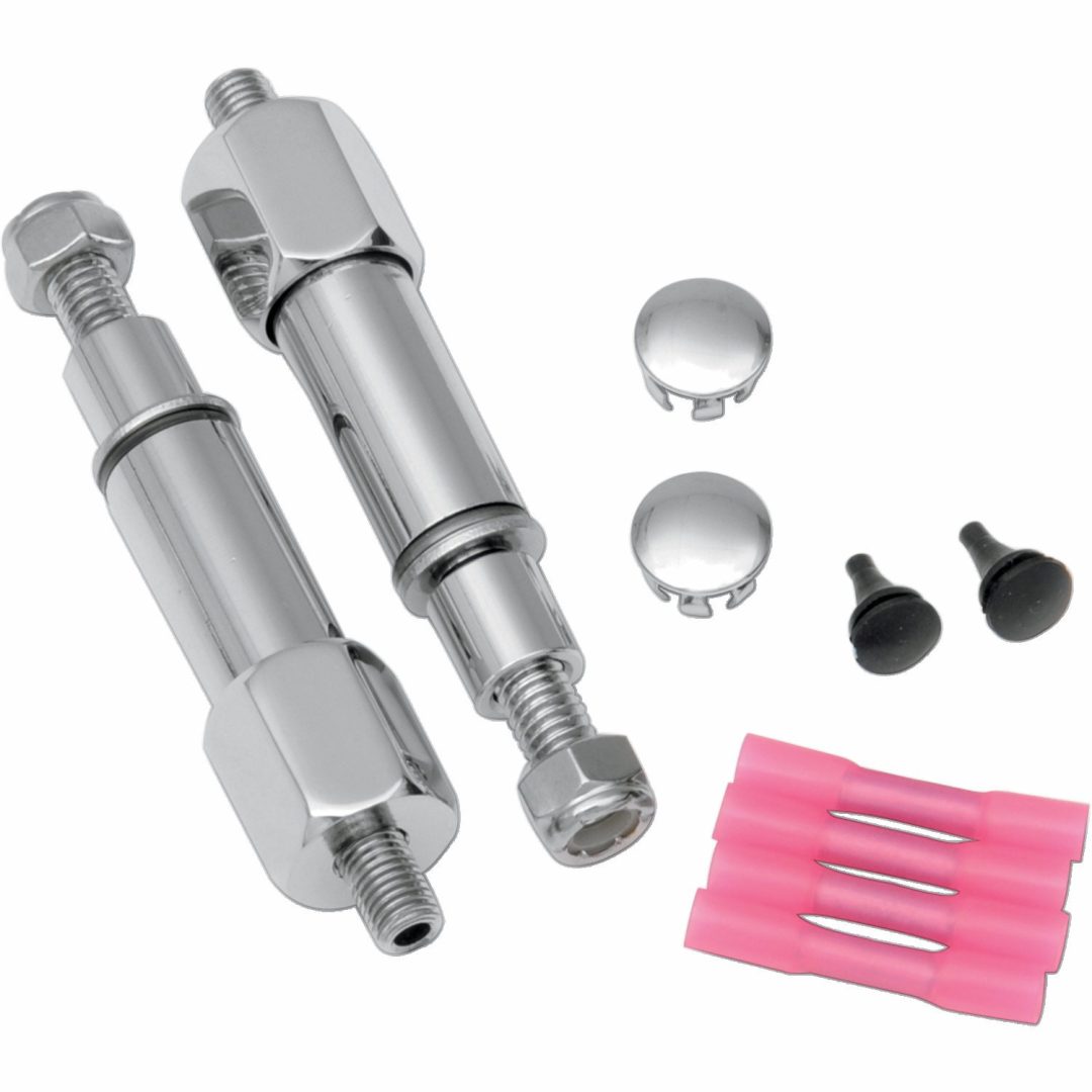 Blinkersflyttsats Bakre Krom/Svart DRAG SPECIALTIES RELOCATION KT T/S 00-10ST