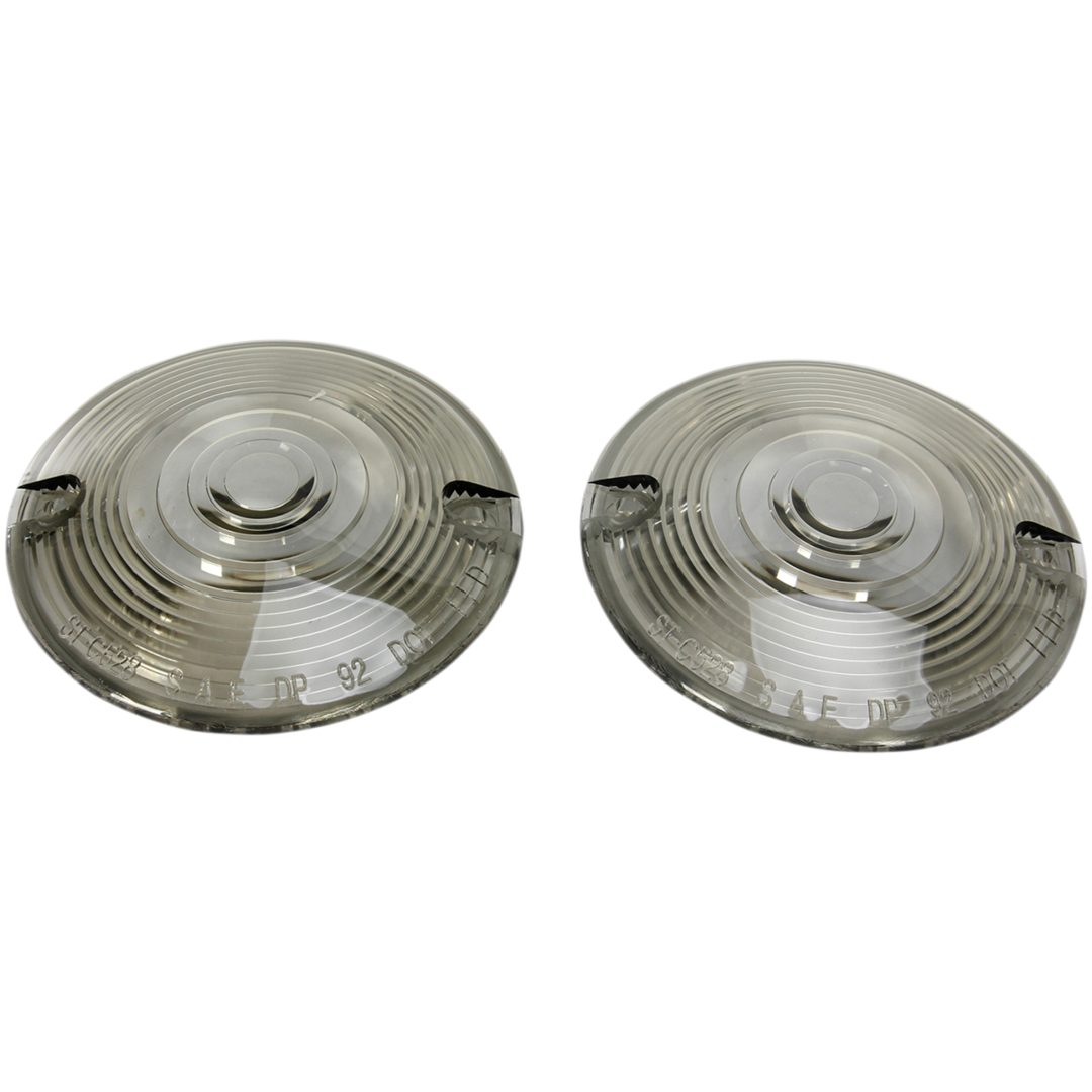 Blinkersglas Ersättning Rökfärgade KURYAKYN SMOKE LENS FLAT PANCAKE – bild 2