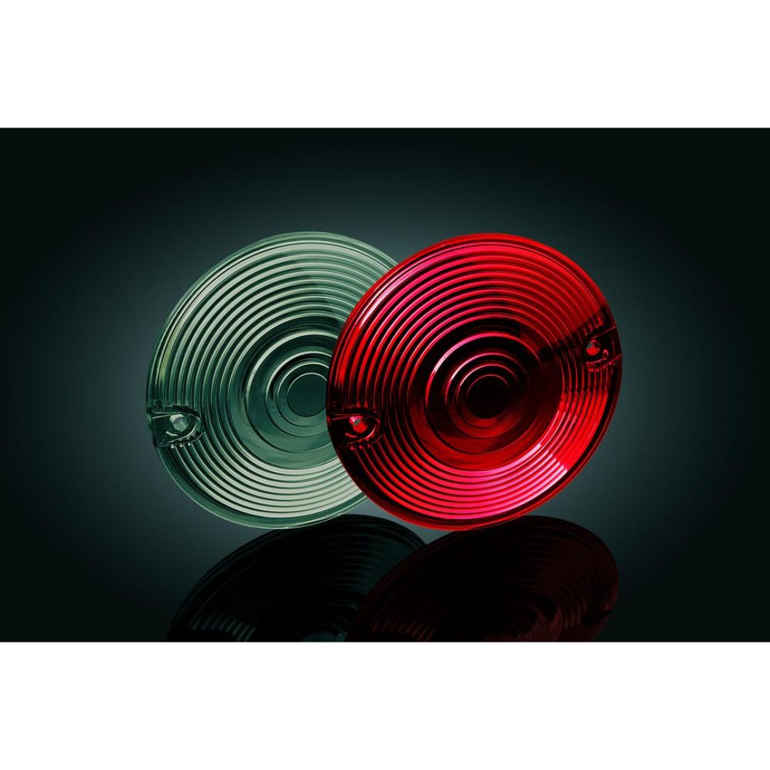 Blinkersglas Ersättning Rökfärgade KURYAKYN SMOKE LENS FLAT PANCAKE