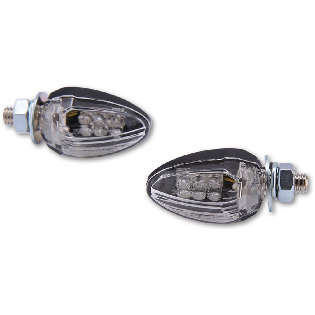 Blinkershus smart Drop LED Svart/Klar HIGHSIDER