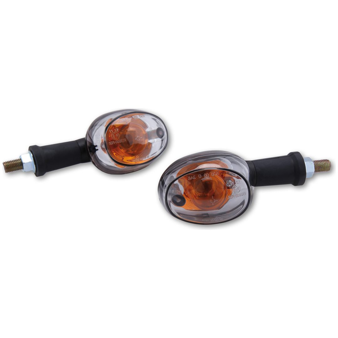 Blinkershus smart Oval Glödlampa Svart/Klar HIGHSIDER – bild 2