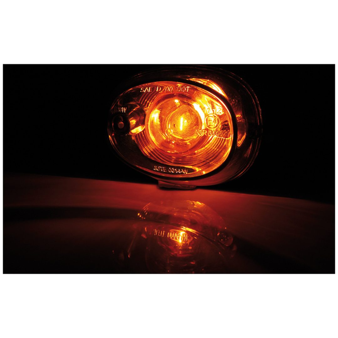 Blinkershus smart Oval Glödlampa Svart/Klar HIGHSIDER – bild 3