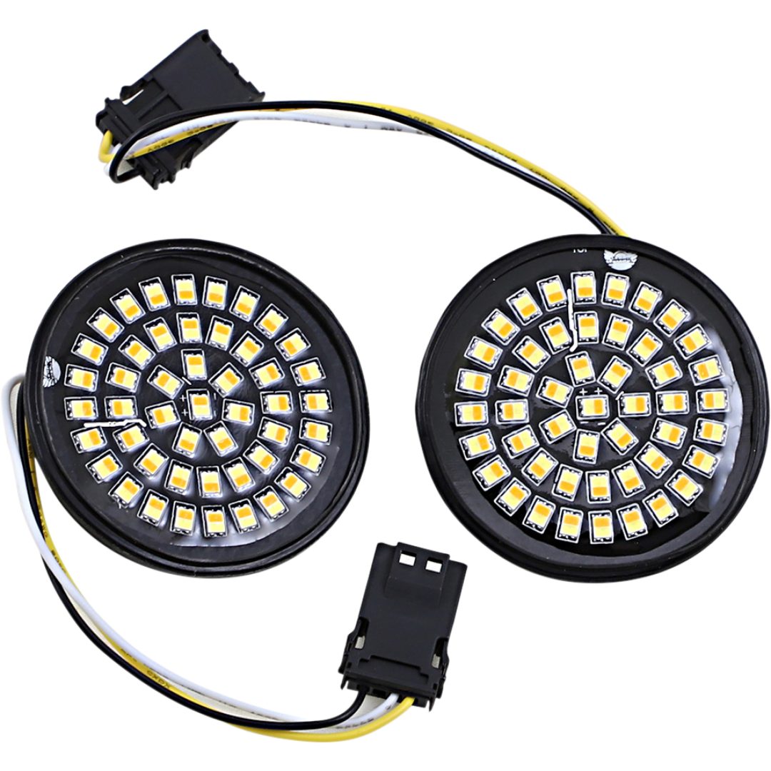 Blinkersinsats Genesis® 4 Solid Amber/White (halo Free) Led För Cvo™ CUSTOM DYNAMICS Insats