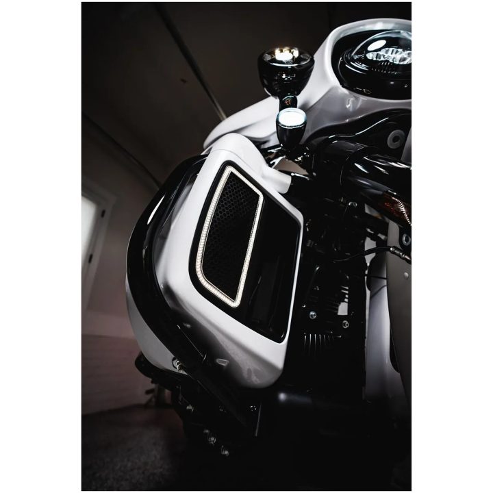 Blinkersinsats Nedre Kåpa Amber/Vit CUSTOM DYNAMICS Insats – bild 7