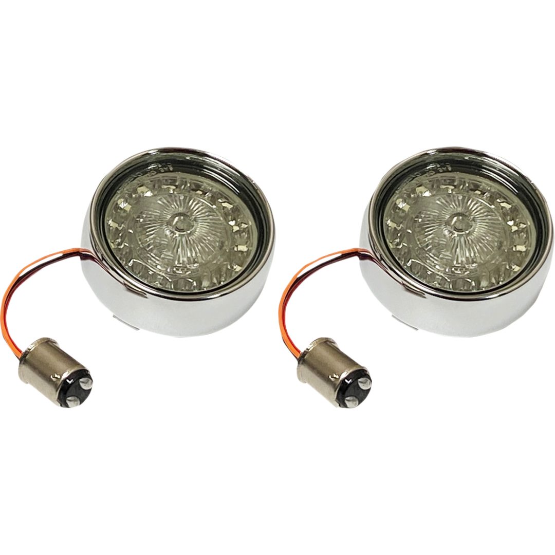 Blinkersinsats Rök/Chrome CUSTOM DYNAMICS Blinkers