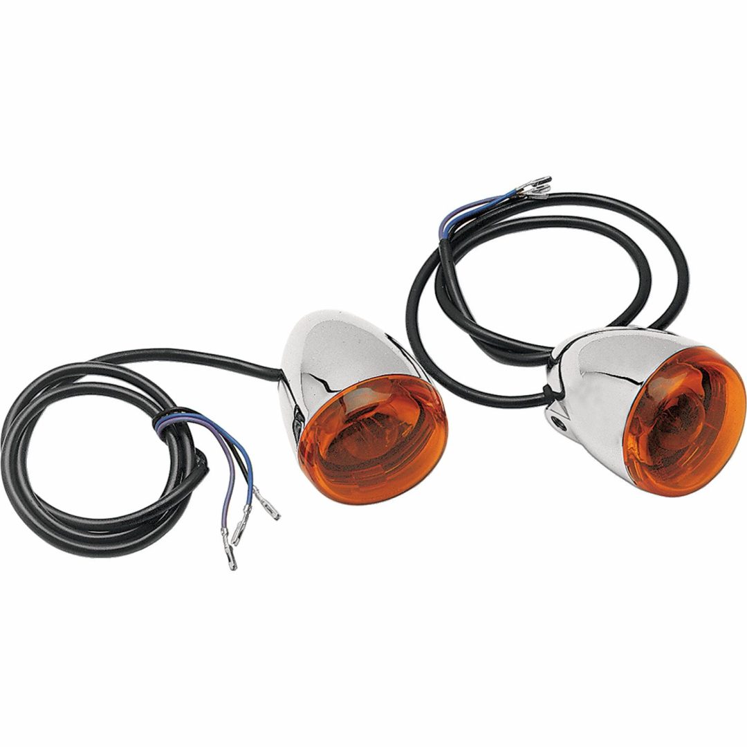 Blinkerskit Custom Deuce-style Orange/Krom CHRIS PRODUCTS DEUCE T/S ASSY, FRT AMBER