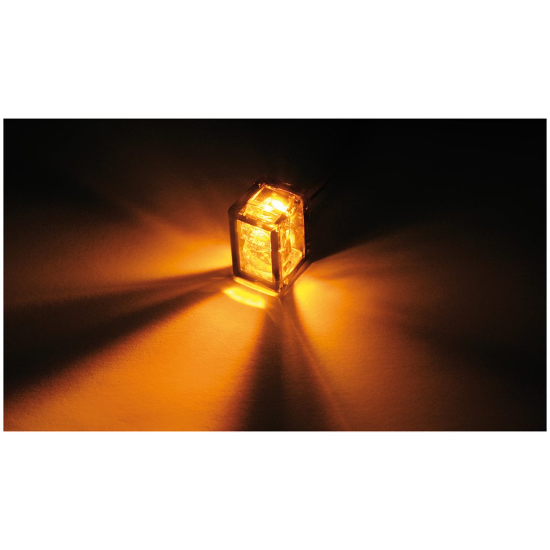 Blinkerslins LED Micro Cube-v Rökt Bak E-märkt HIGHSIDER – bild 2