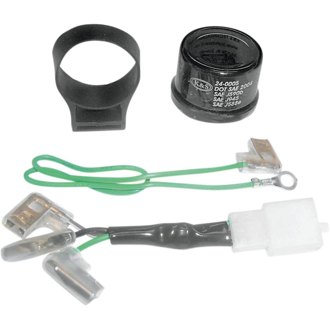 Blinkersrelä Ic Type Svart K&S Technologies FLASHER RELAY IC TYPE