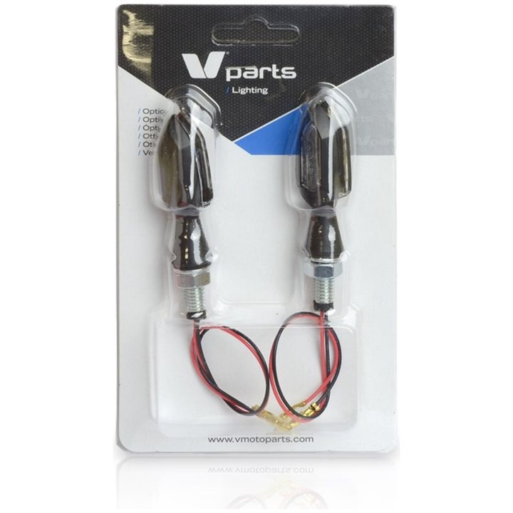 Blinkersset Led Zink Universal V PARTS Klar – bild 2