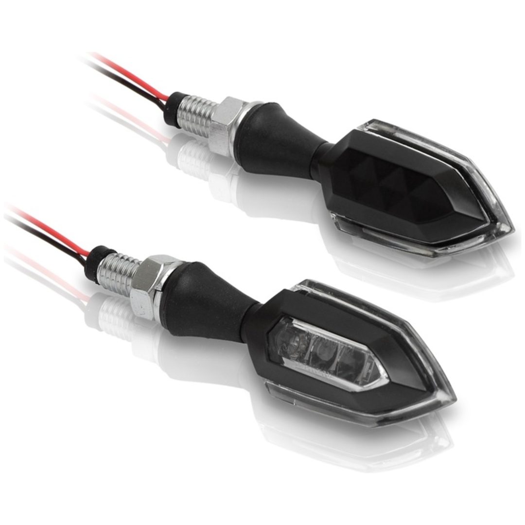 Blinkersset Led Zink Universal V PARTS Klar