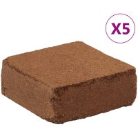 Block i kokosfiber 5 st 5 kg vardera 25 kg totalt vidaXL