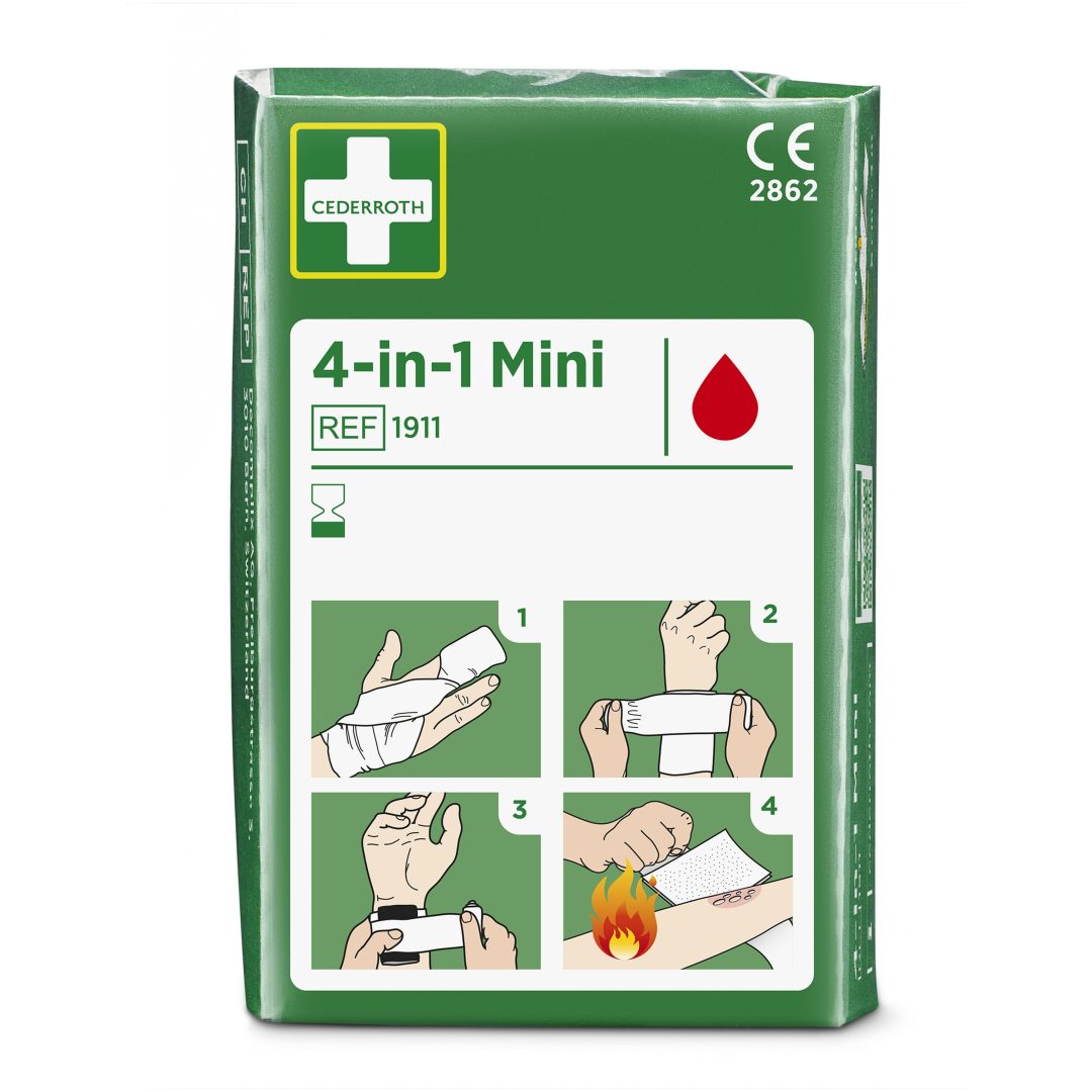 Blodstoppare 4-i-1 Mini Påfyllning Grön Cederroth
