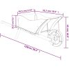 Blomkruka 128x45,5x43 cm massiv gran vidaXL – miniatyr 8