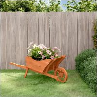 Blomkruka 128x45,5x43 cm massiv gran vidaXL