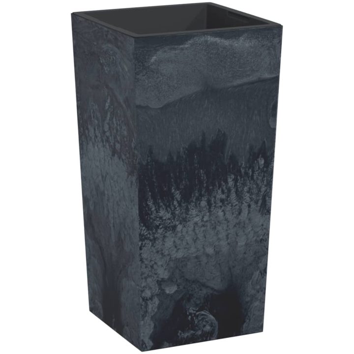 Blomkruka avtagbar insida antracit 11/ PP betonglook vidaXL 26.5 l – bild 2