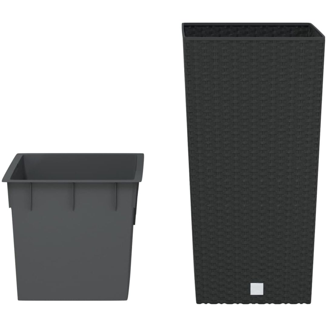 Blomkruka med avtagbar insida antracit 11/ PP-rotting vidaXL 26.5 l – bild 3