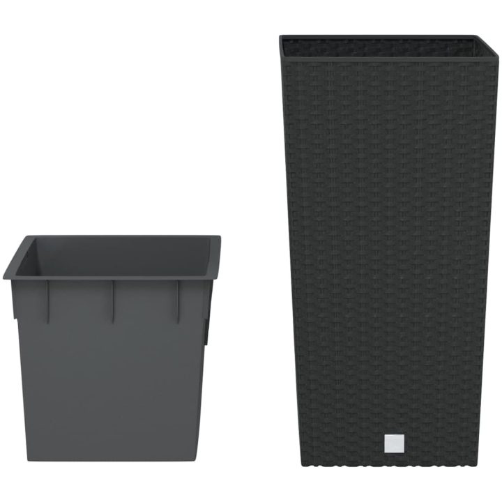 Blomkruka med avtagbar insida antracit 11/ PP-rotting vidaXL 26.5 l – bild 3