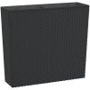 Blomkruka med avtagbar insida antracit 12/44 L PP-rotting vidaXL – miniatyr 2