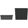 Blomkruka med avtagbar insida antracit 12/44 L PP-rotting vidaXL – miniatyr 3
