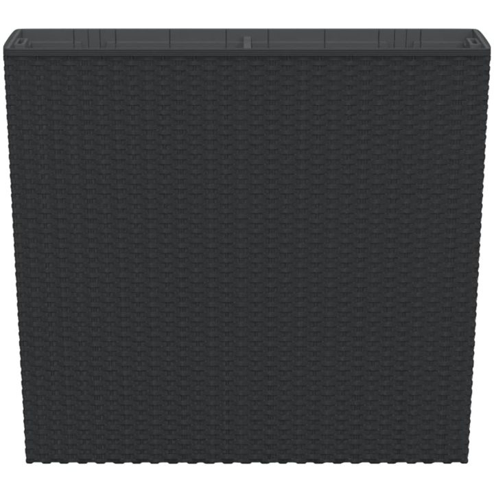 Blomkruka med avtagbar insida antracit 12/44 L PP-rotting vidaXL – bild 4