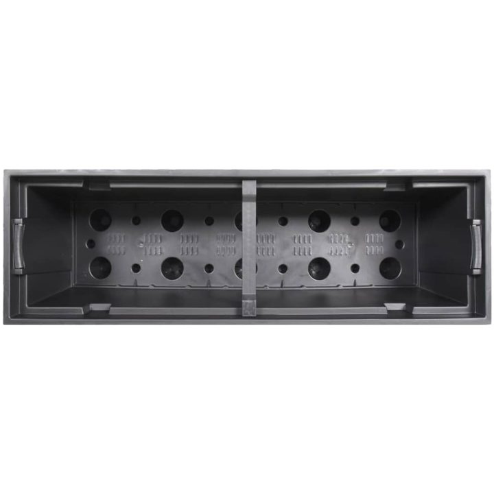 Blomkruka med avtagbar insida antracit 12/44 L PP-rotting vidaXL – bild 6