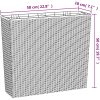 Blomkruka med avtagbar insida antracit 12/44 L PP-rotting vidaXL – miniatyr 8
