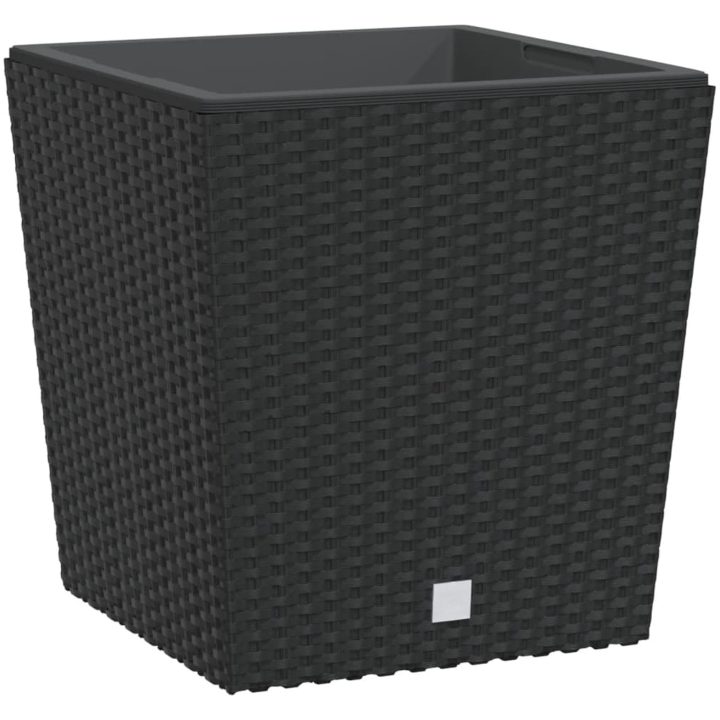 Blomkruka med avtagbar insida antracit 21/ PP-rotting vidaXL 32 l – bild 2
