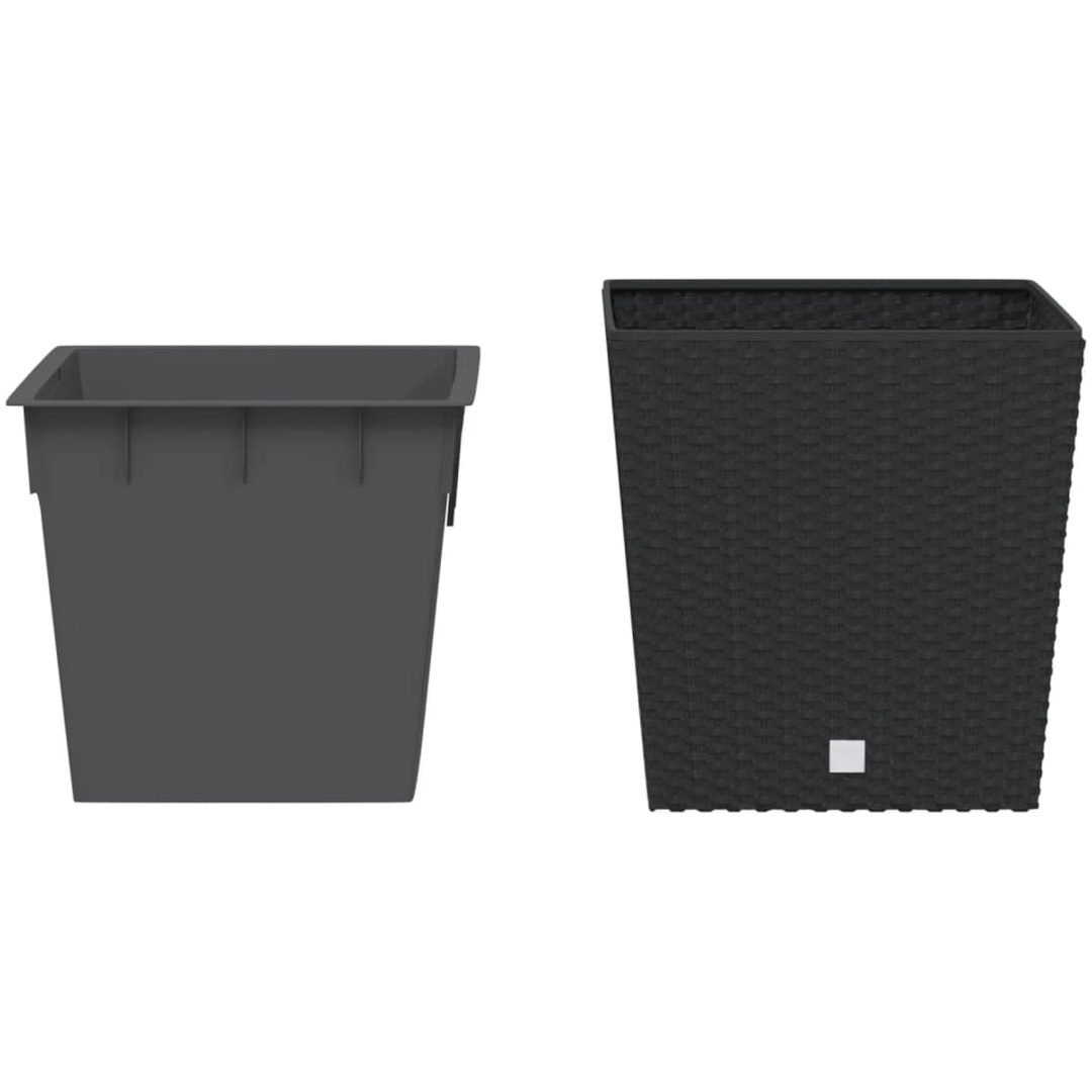 Blomkruka med avtagbar insida antracit 21/ PP-rotting vidaXL 32 l – bild 3