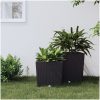 Blomkruka med avtagbar insida antracit 21/ PP-rotting vidaXL 32 l – miniatyr 1