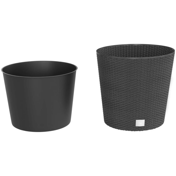 Blomkruka med avtagbar insida antracit 35/ PP-rotting vidaXL 37.5 l – bild 3