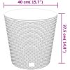 Blomkruka med avtagbar insida antracit 35/ PP-rotting vidaXL 37.5 l – miniatyr 7