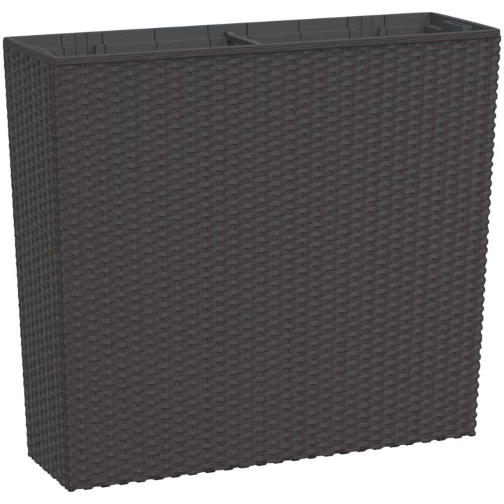 Blomkruka med avtagbar insida brun 12/44 L PP-rotting vidaXL – bild 2