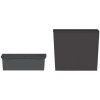 Blomkruka med avtagbar insida brun 12/44 L PP-rotting vidaXL – miniatyr 3