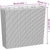 Blomkruka med avtagbar insida brun 12/44 L PP-rotting vidaXL – miniatyr 8