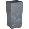 Blomkruka med avtagbar insida grå 21/ PP betonglook vidaXL 49 l – miniatyr 2