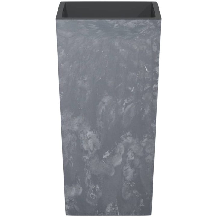 Blomkruka med avtagbar insida grå 21/ PP betonglook vidaXL 49 l – bild 4