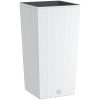 Blomkruka med avtagbar insida vit 11/ PP-rotting vidaXL 26.5 l – miniatyr 2