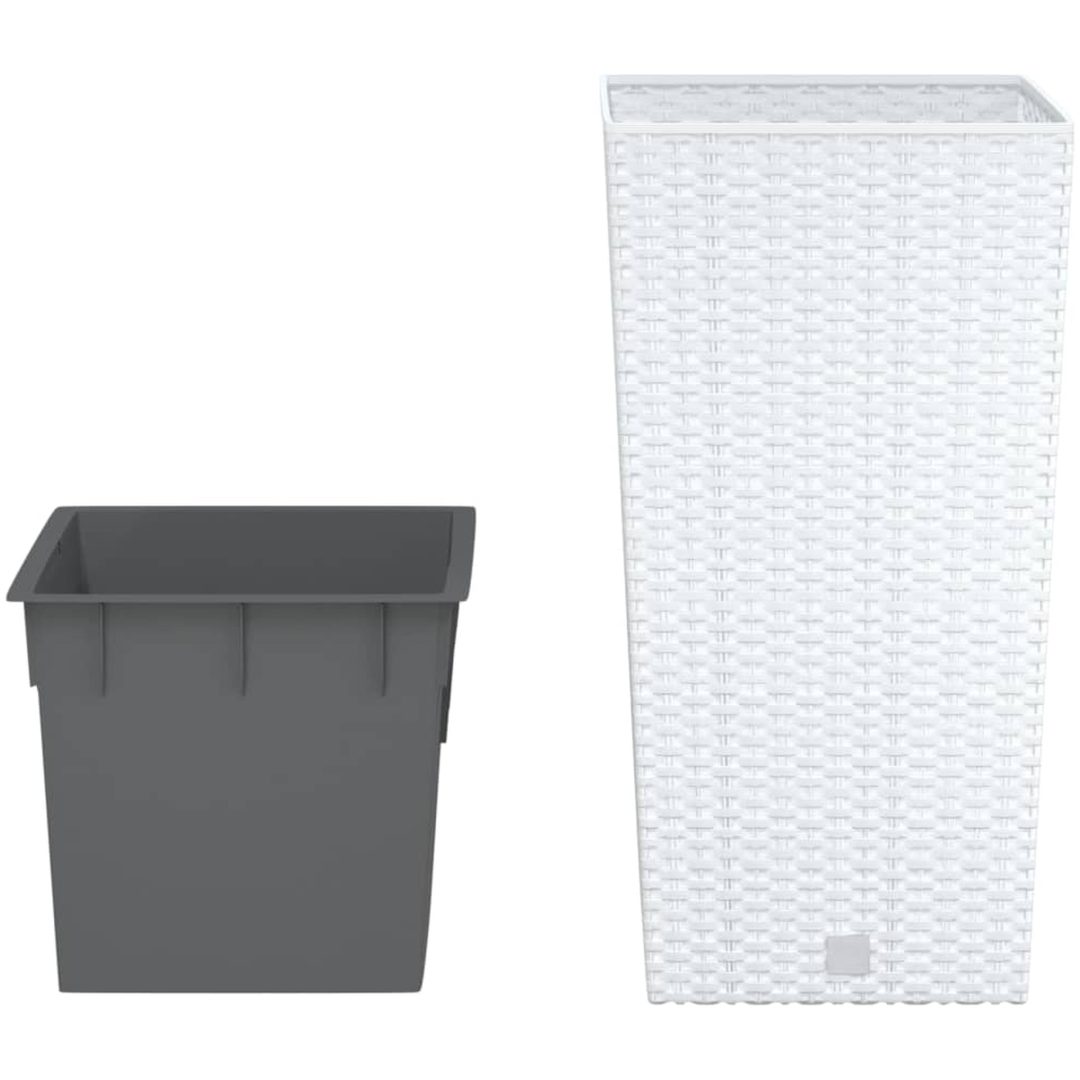 Blomkruka med avtagbar insida vit 11/ PP-rotting vidaXL 26.5 l – bild 3