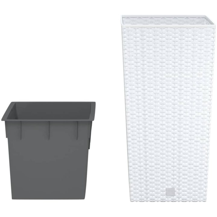 Blomkruka med avtagbar insida vit 11/ PP-rotting vidaXL 26.5 l – bild 3