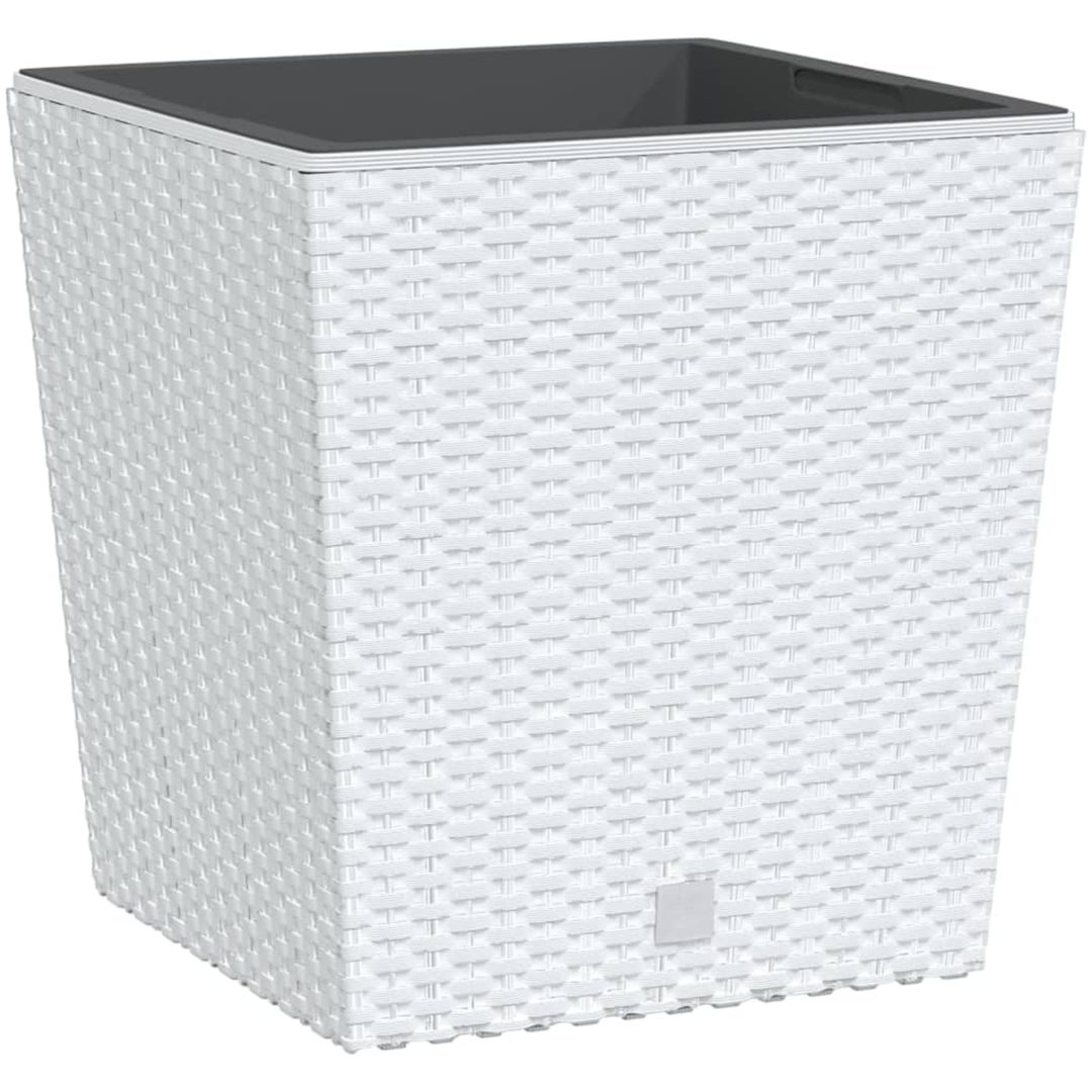 Blomkruka med avtagbar insida vit 21/ PP-rotting vidaXL 32 l – bild 2